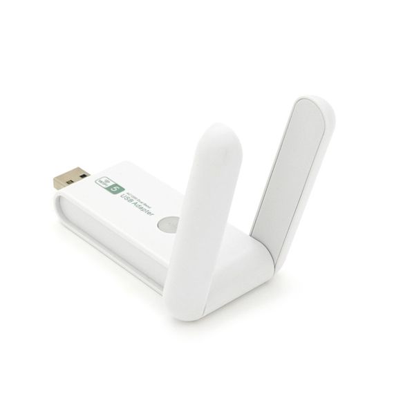 Бездротовий мережевий адаптер Wi-Fi-USB3.0 Merlion LV-UAC15,RTL8812BU, з 2-ма антенами 10см,802.11bgn, 1200MB,2.4 GHz,Blister | Зображення 3