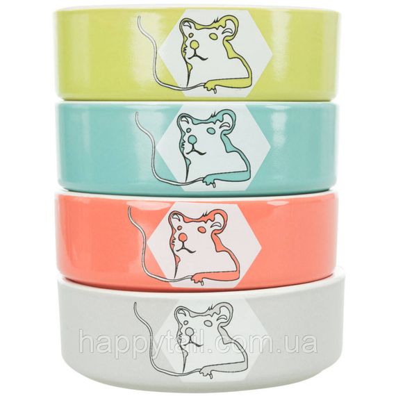 Миска Trixie для гризунів Hello Hamster хом як керамічна 8 см 90 мл | Зображення 2