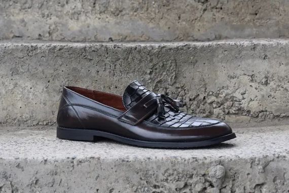 Туфли лоферы коричневые VadRus 43 размер | Зображення 3