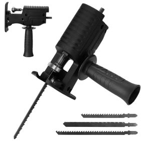 Насадка лобзик на дриль зі швидкознімним механізмом + 3 полотна / Сабельна пилка / Адаптер для електродрилі