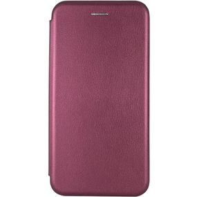 Кожаный чехол-книжка Classy для Xiaomi Redmi 8 Бордовый