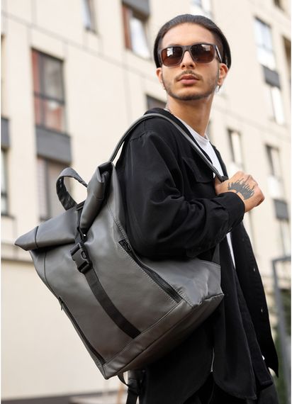 Чоловічий рюкзак Sambag ROLLTOP LZT графітовий 41 х 30 х 16 см (24208009m) | Зображення 7