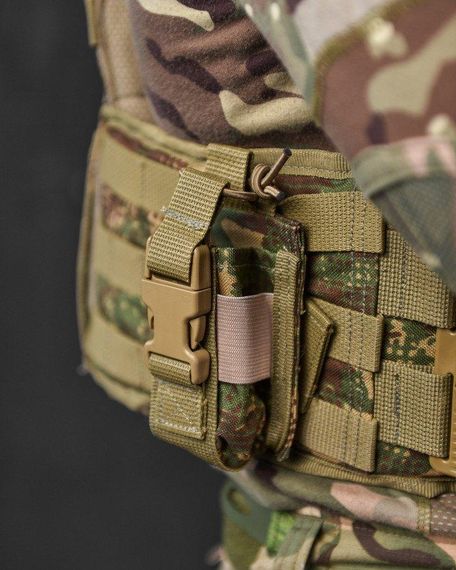 Плитоноска с подсумками 4 точки сброса Attack кордура хищник много подсумок | Зображення 9