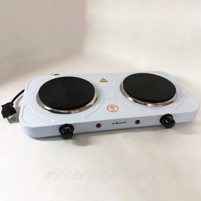 Электро плита маленькая Sea, Плита двухкомфорочная для дома Портативная переносная RW-82