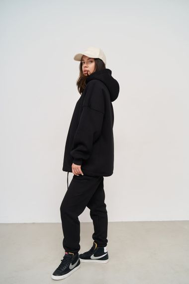 Жіноче тепле худий колір чорний розмір Oversize 447648 | Зображення 1