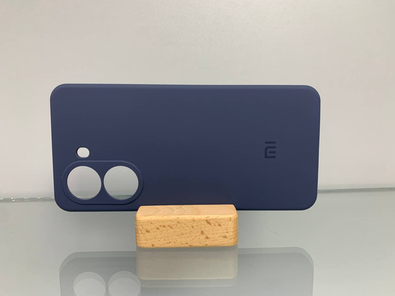 Poco X7 Pro Blue Протиударний чохол софт тач з логотипом