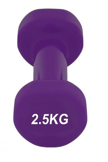 Гантель вінілова PowerPlay 4125 Achilles 2.5 кг. Фіолетова (1шт.) | Зображення 3