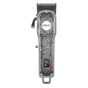 Машинка для стрижки Sokany SK-LF-9976 акумуляторна з 4 насадками та USB срібло