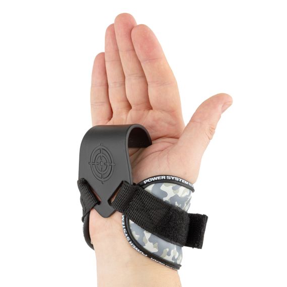 Гаки для тяги на зап'ястя Power System PS-3370 Hooks Camo Black/Grey XL | Зображення 6