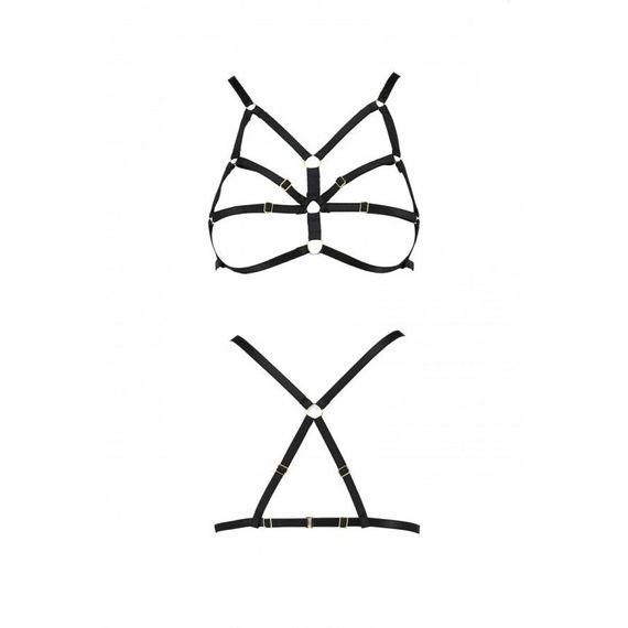 Бюстгальтер-стрепи ARMANDA BRA black - Passion Exclusive, S/M | Зображення 4