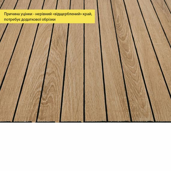 УЦІНКА. Покриття вінілове самоклеюче 3D рейки 600х600х2,8мм Світлий мигдаль SW-00002964 | Зображення 1