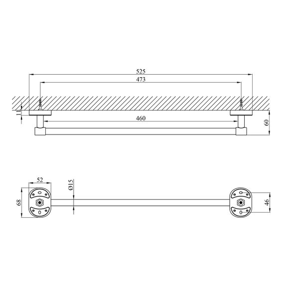 Тримач рушників Kroner KRM Elbe - ACC2901-1 (CV022848) | Зображення 1