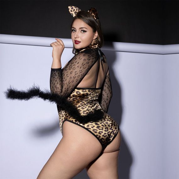 Еротичний костюм кішечки JSY P61127 Plus Size | Зображення 3