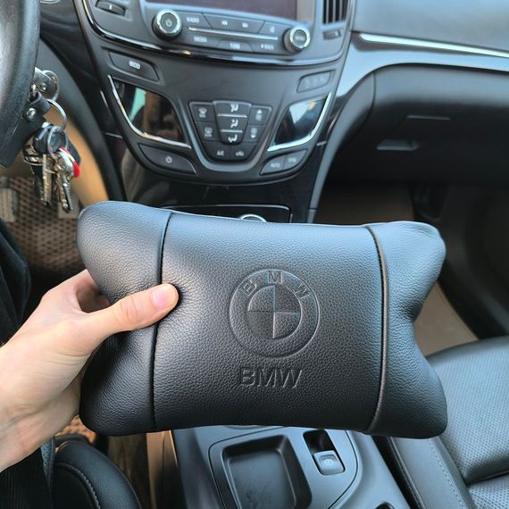 Подушка для комфорта в авто BMW БМВ, Подушка под голову для поездок на подголовник в авто RD-66 | Зображення 1