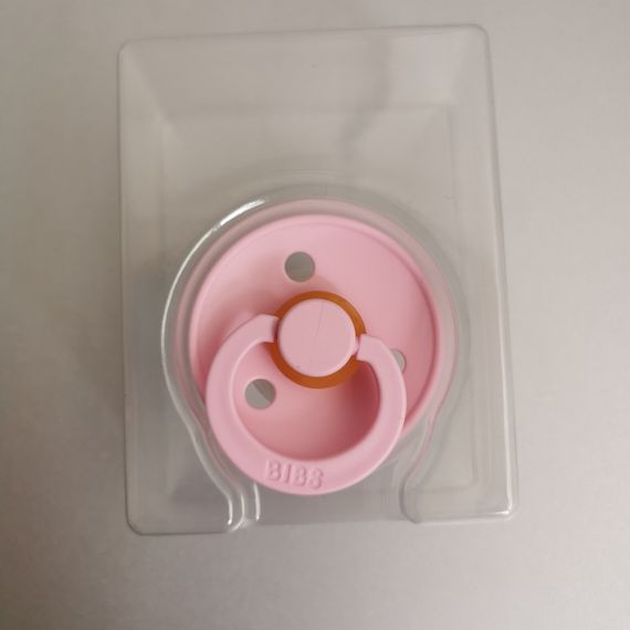 Соска пустушка Bibs Colour round 0-6 міс baby pink | Зображення 3