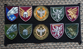 Стенд для шевронів 30*24см (чорний)