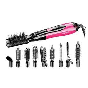 Воздушный фен стайлер для волос 10 в 1 Gemei GM-4835 Розовый