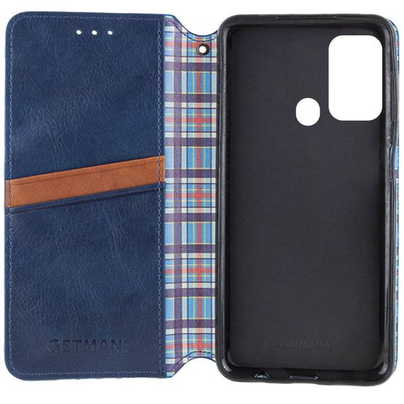 Шкіряний чохол-книжка GETMAN Cubic (PU) для ZTE Blade A52 Синій | Зображення 2