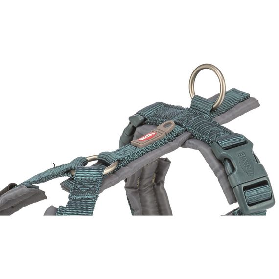 Шлея Trixie Premium для собак трекінгова XS–S 32–38 см 13 мм синьо-сіра | Зображення 1