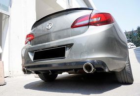 Задній дифузор DPT V-1 (SD, чорний глянець) для Opel Astra J 2009-2015 рр