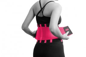 Компрессионный пояс Мадмакс MFA-277 Slimming belt Black/neon pink L