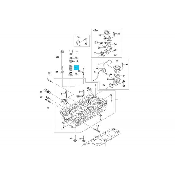 Пружина клапана впускного та випускного Лачетті Ланос Авео Нексія Круз LXT Такума 1.6 GM (96353128) | Зображення 1