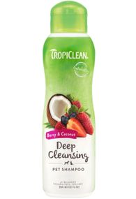 Шампунь для глибокого очищення шерсті собак і котів TropiClean Deep Cleaning Shampoo, 355 мл