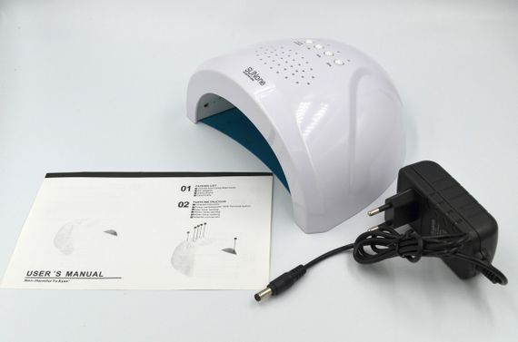LED + UV лампа для сушіння гель лаків і гелів Sun One White 36 Вт YQ-21 (YQ21SUN1W) | Зображення 5