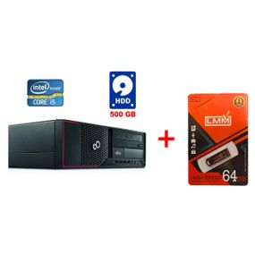 ПК Fujitsu Esprimo E900 E85+ SFF / Intel Core i5-2400 (4 ядра по 3.1 - 3.4 GHz) / 8 GB DDR3 / 500 GB HDD / Intel HD Graphics 2000 / DVD-ROM б/в + Подарунок Флеш-накопичувач USB 64 GB