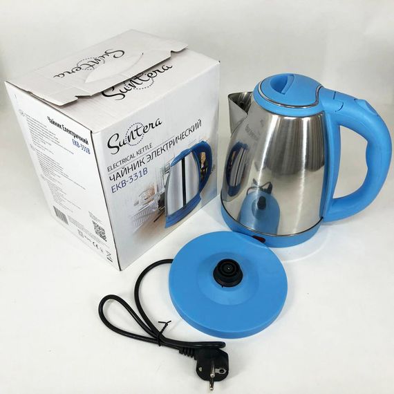 Електрочайник Suntera EKB-331B, Тихий електричний чайник, дисковий чайник, хороший електричний чайник | Зображення 5