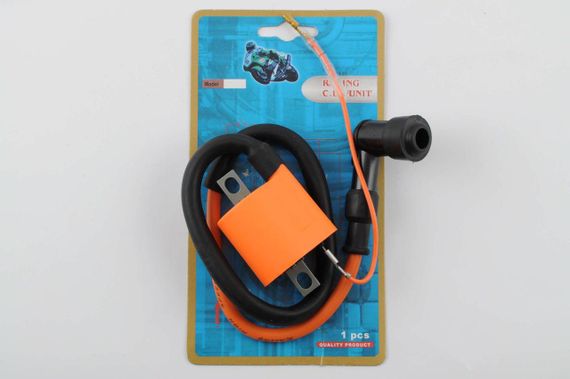 Котушка запалювання (тюнінг) 4T CG125/150 (жовтогаряча, + ананас)