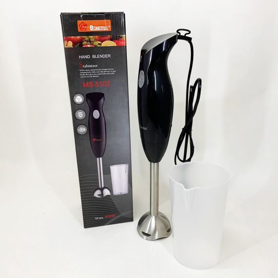 Блендер занурювальний ручний з чашею DOMOTEC MS-5102 400 W, Красивий занурювальний блендер для дому | Зображення 6