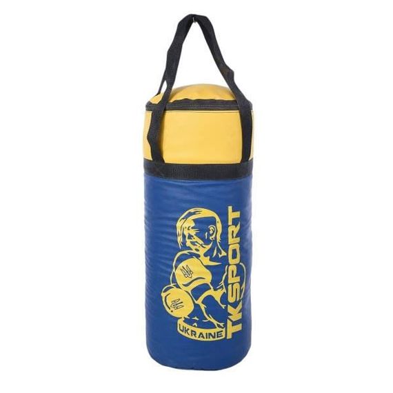 Набор боксера (груша 55см и перчатки) У43199 TK Sport Украина Желтый с голубым