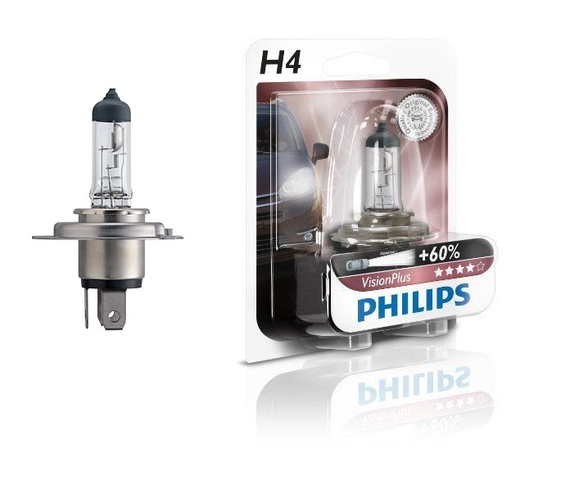 Галогеновая лампа PHILIPS 12342PRB1 H4 60/55W 12V P43t Premium | Зображення 3