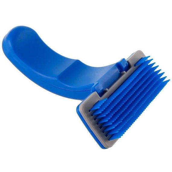 Щітка для вичісування вовни Pet Zoom Блакитна