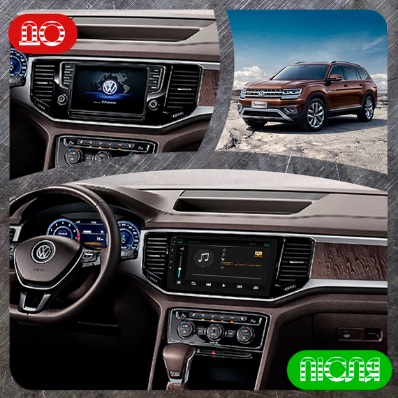 Штатная магнитола 10" Lesko для Volkswagen Teramont I 2017-2020 Top 4/64 4G WiFi GPS Вольксваген | Зображення 2