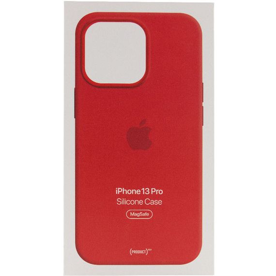 Чохол Silicone case (AAA) with Magsafe and Animation для Apple iPhone 13 Pro (6.1") Червоний / Red | Зображення 4