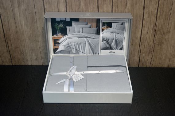 Постельное белье First Choice Ranforce Deluxe 200 х 220 см Alisa Grey | Зображення 2