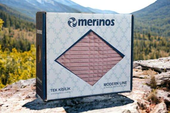 Покрывало с наволочками Merinos Modern Line 150×220 см. Фиолетовый | Зображення 3