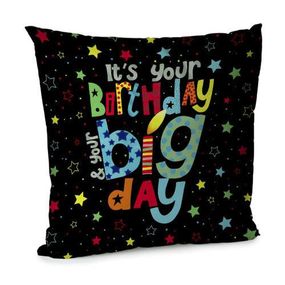 Подушка диванная с бархата Birthday 45x45 см (45BP_18M001)