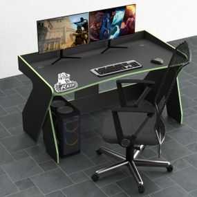 Стол компьютерный Comfy-Home Rasin RS-3 черныйзеленый