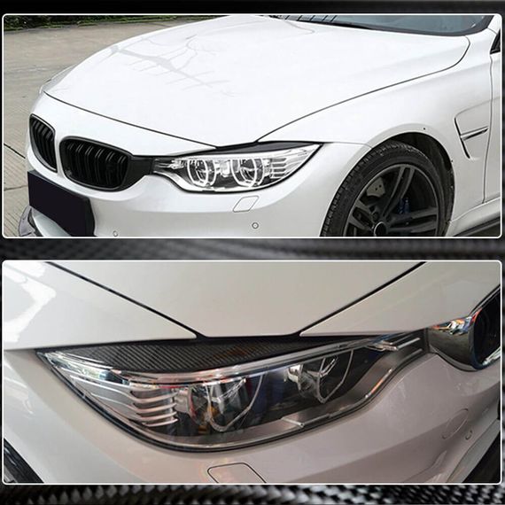 Вії на фари V2 (для F80, Карбон) для BMW 3 серія F-30/31/34 2012-2019 рр | Зображення 4