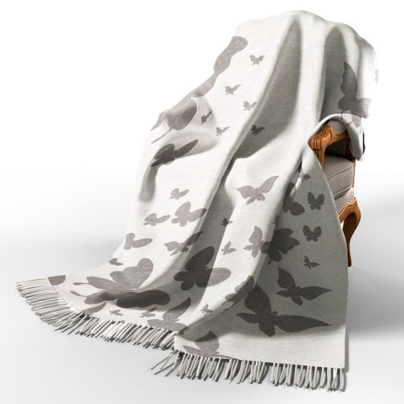 Плед бавовняний Метелик ліловий Love You 140 x 200 см | Зображення 4