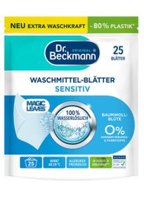 Серветки для прання універсальні Dr. Beckmann Magic Leaves Sensitiv 25шт