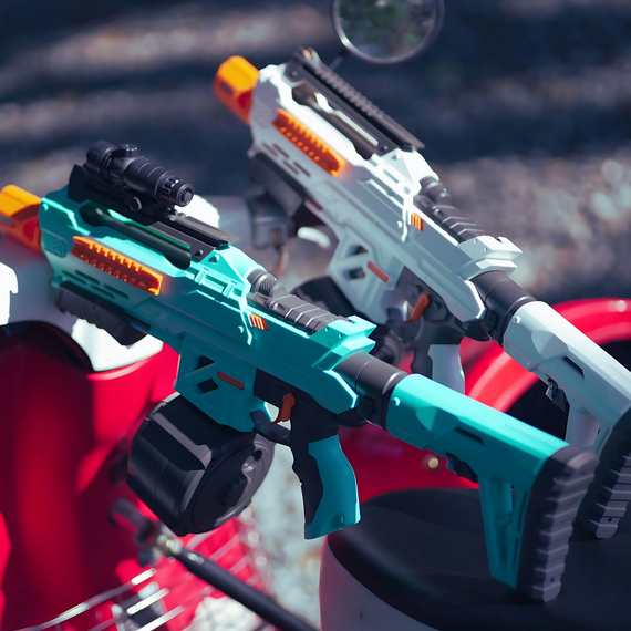 Потужний Гель Бластер на Орбізах 2 Режими SKD Rhino Преміум Якості з Електричною Подачею Кульок і Великим Барабаном Для Підлітків | Зображення 1