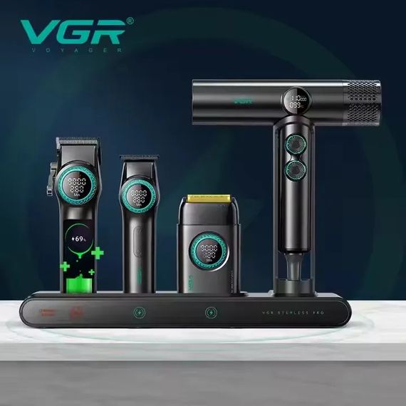 Великій професійний комплект VGR SteplerSS Pro 4 in 1 Black (46075-VGR STEPLERSS PRO 4 IN 1 BLACK_7174) | Зображення 4
