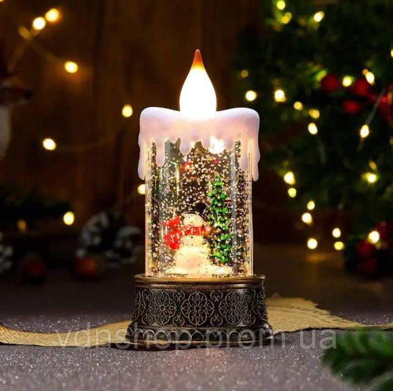 Новорічна декоративна музична свічка (SH2826)
