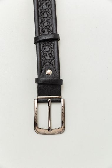Ремінь чоловічий, колір чорний, 196R35Y1W10 | Зображення 2