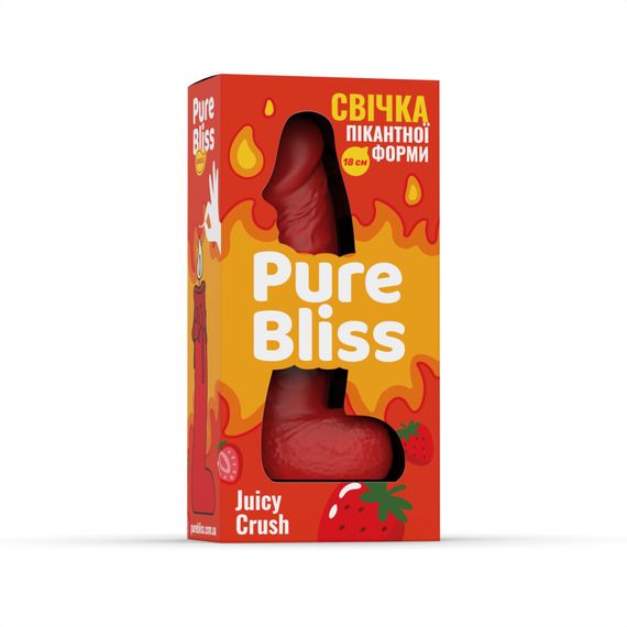 Ароматна свічка пікантної форми Pure Bliss Red Juicy Crush (Ягідний вибух) 18 см | Зображення 5