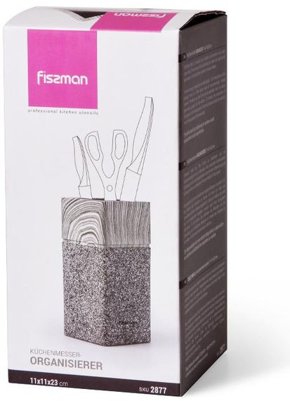 Підставка для кухонних ножів Fissman Marble 23х11см | Зображення 2